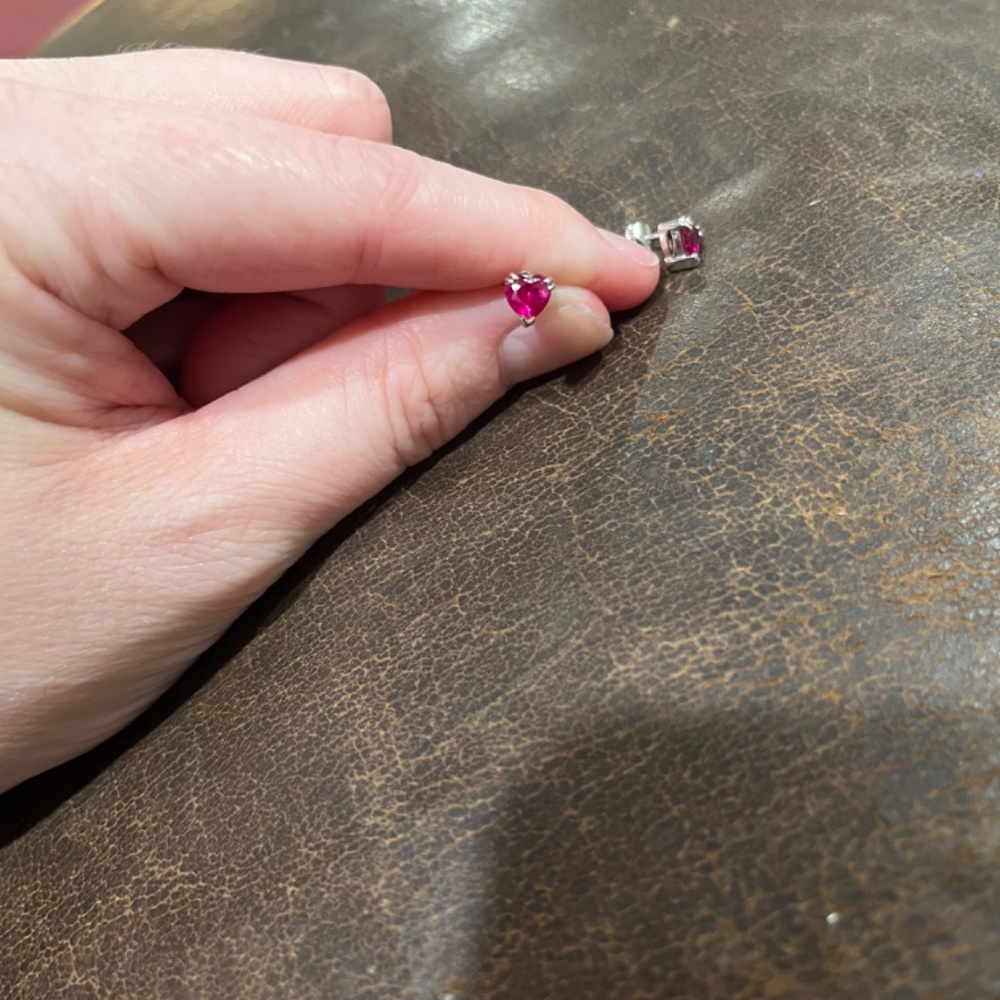 Ash Croft And Oak Lab Created Ruby And 10k White … - image 4